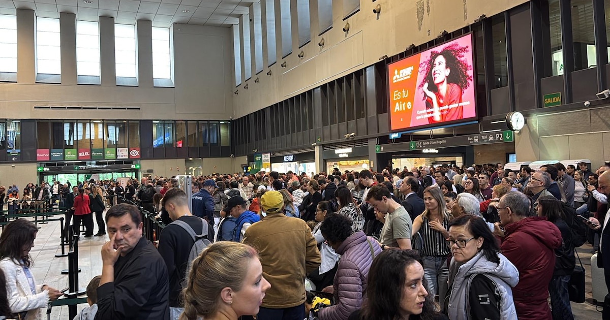 Caos ferroviario tras el robo de cable en la línea de AVE Madrid-Sevilla: miles de pasajeros se quedan tirados después del puente - Infobae