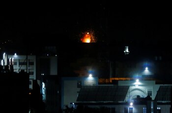 Los ataque aéreos se iniciaron desde Gaza con el lanzamiento de cinco cohetes. Gaza, 27 de enero de 2023. REUTERS/Arafat Barbakh