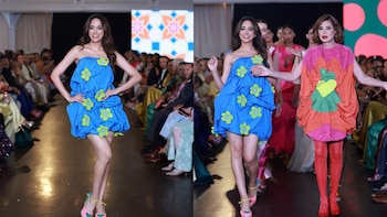 ‘Miss Perú’, Luren Márquez, se luce en desfile de Ágatha Ruiz de la Prada y se alista para certamen internacional