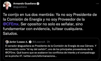 El senador respondió a los