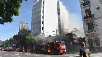 Las llamas provocaron que el