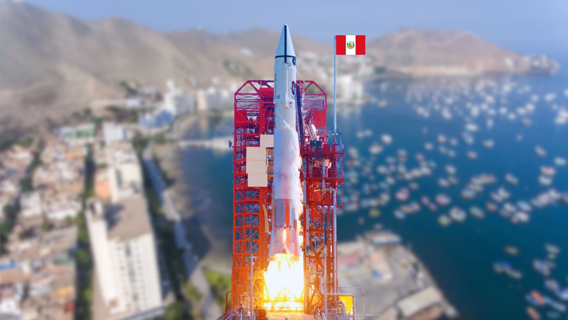 El primer Puerto Espacial de Perú implicará una inversión multimillonaria. ¿Sabes que ya hay un proyecto para Talara, Piura? - Crédito Composición Infobae/Edwin Montesinos/Andina/Nasa