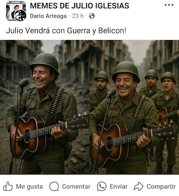 Julio Iglesias toma con buen