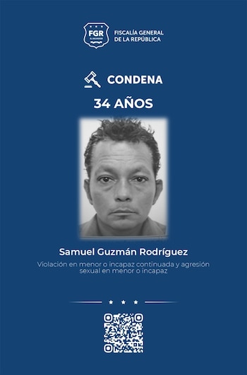 La relación de confianza con la familia permitió a Samuel Guzmán Rodríguez cometer abuso sexual reiterado contra una niña de siete años en San Salvador Oeste. (Imagen: FGR)