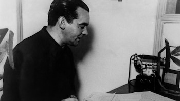 Federico García Lorca en una audición en Buenos Aires, 1933. EFE/Archivo.