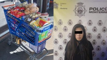 La mujer intentó salir sin