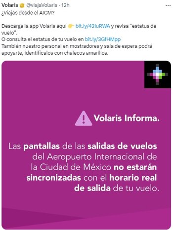 Los horarios de vuelos que