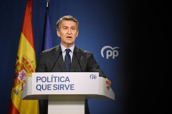 El presidente del PP, Alberto