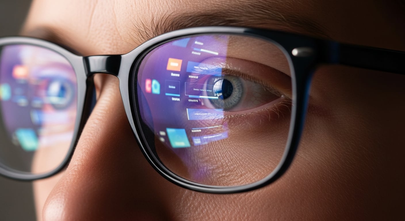 Lentes para pantallas, con graduación intermedia, son recomendados para mitigar la fatiga visual por uso prolongado de dispositivos electrónicos (Imagen Ilustrativa Infobae)