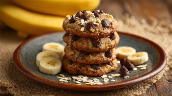 Galletas integrales, cacao natural, receta saludable, bocadillo energético, snack de avena, postre nutritivo. - (Imagen Ilustrativa Infobae)