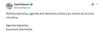 Racero enfatizó en que sus