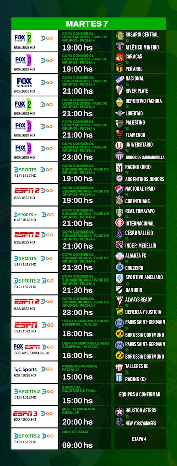Agenda deportiva
