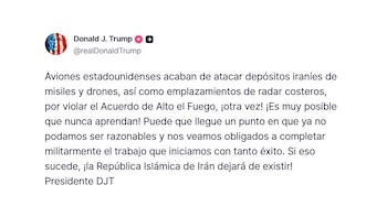 Captura mensaje Trump