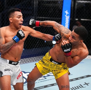 Kevin Borjas volvió a la victoria luego de dos derrotas. Crédito: Instagram UFC en español.