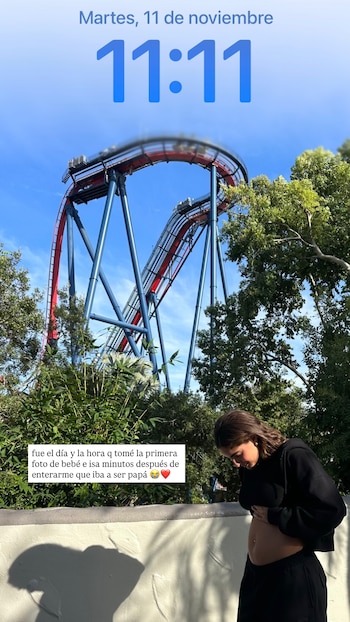 El modelo relató el instante