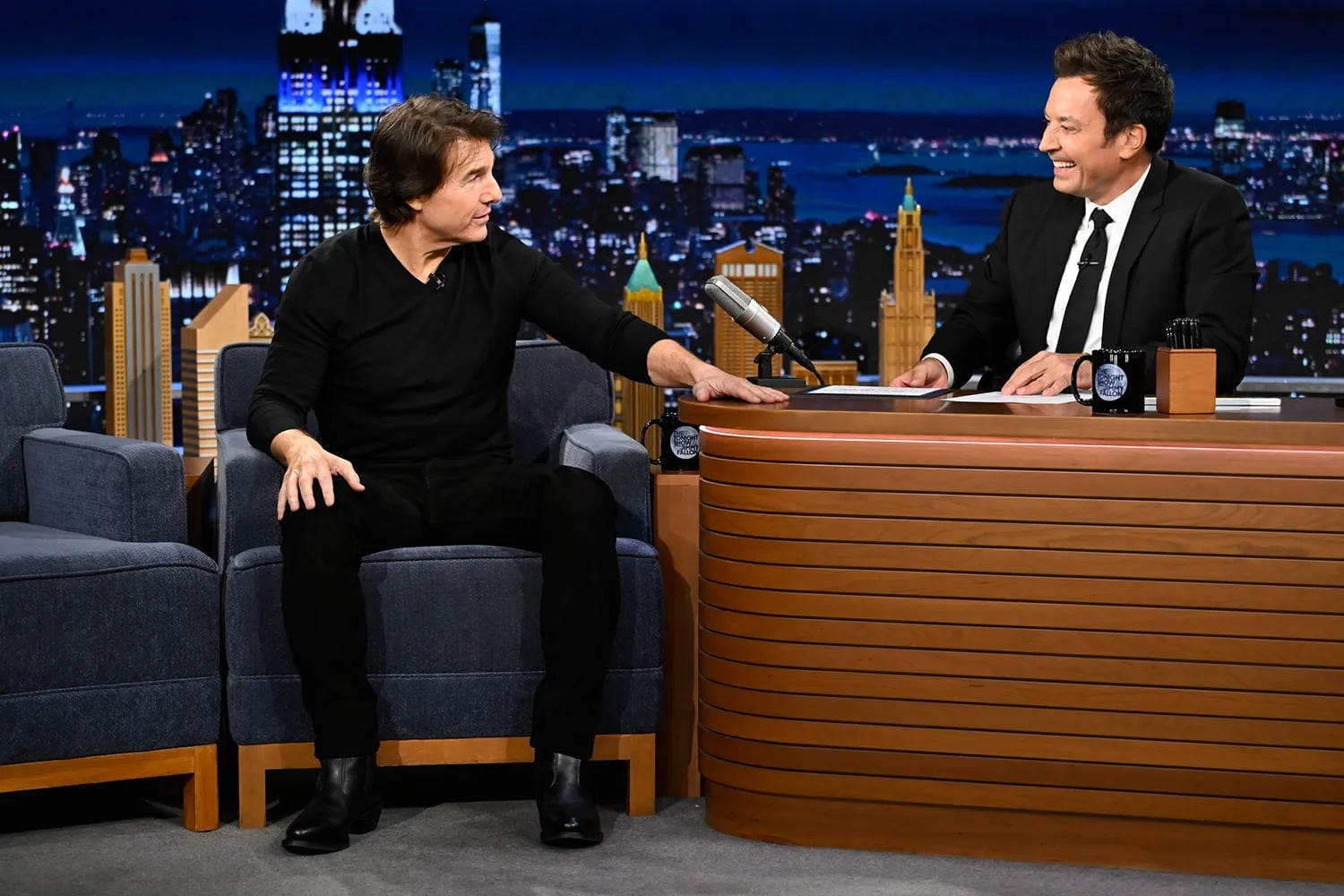 Tom Cruise reveló que Taylor Swift fue quien le explicó algunos aspectos del fútbol americano durante el partido de los Chiefs. (The Tonight Show starring Jimmy Fallon)