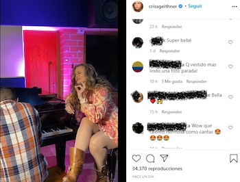 Post en Instagram de Aura