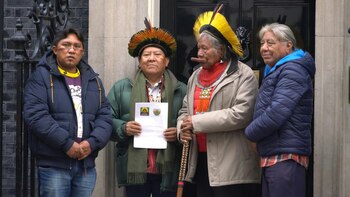 Líder indígena lanza en Londres