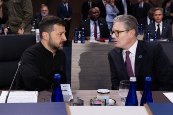 El presidente de Ucrania, Volodímir