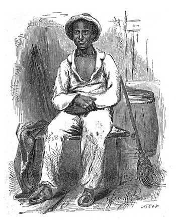 Boceto de Solomon Northup realizado