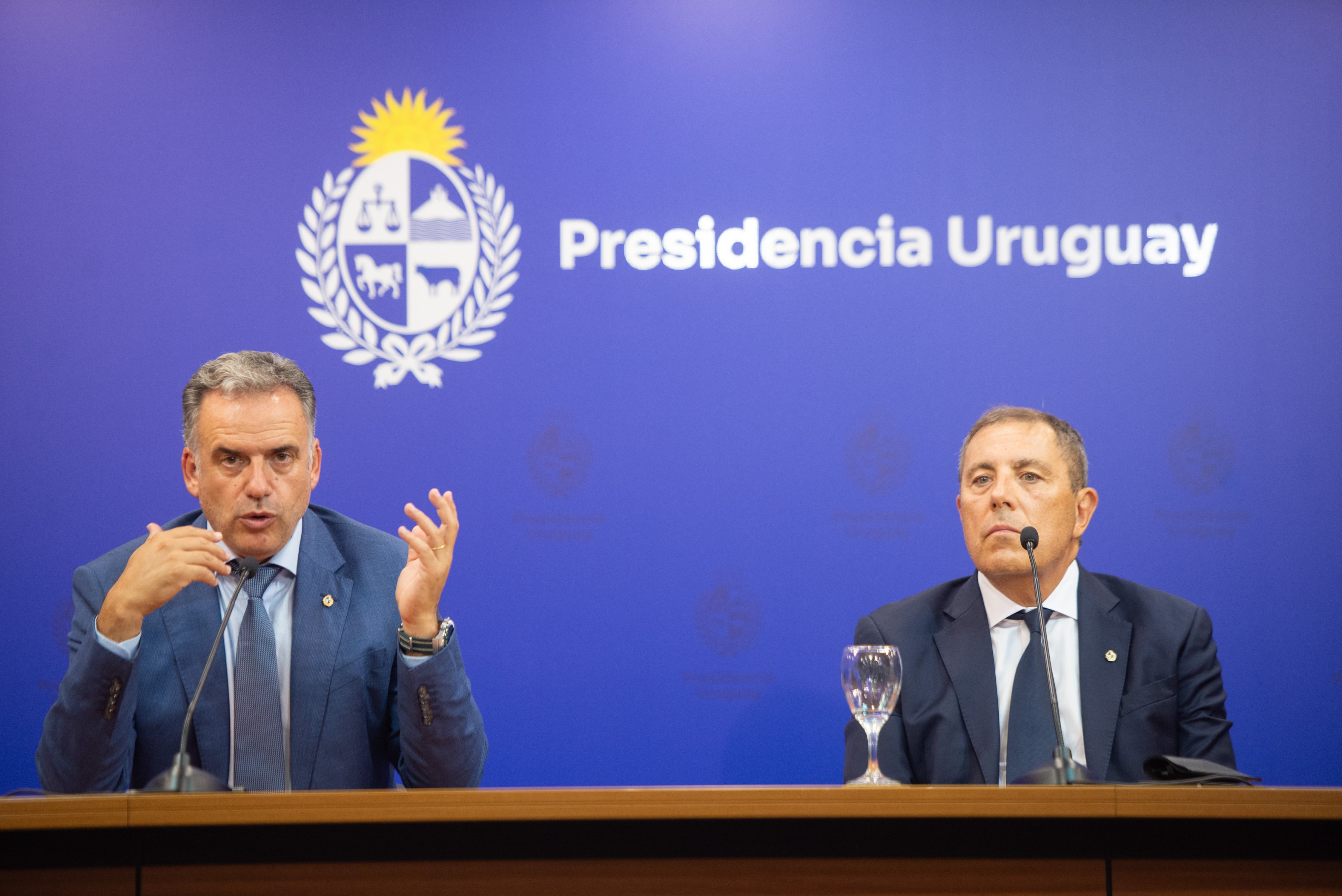 Presidente de Uruguay, Yamandú Orsi, y ministro de Economía, Gabriel Oddone (Martin Cerchiari - Presidencia)