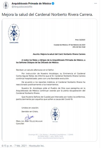 La Arquidiócesis Primada de México