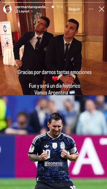 Germán Denis, exjugador de Universitario de Deportes, le dedicó emotivo mensaje a su amigo Lionel Scaloni.