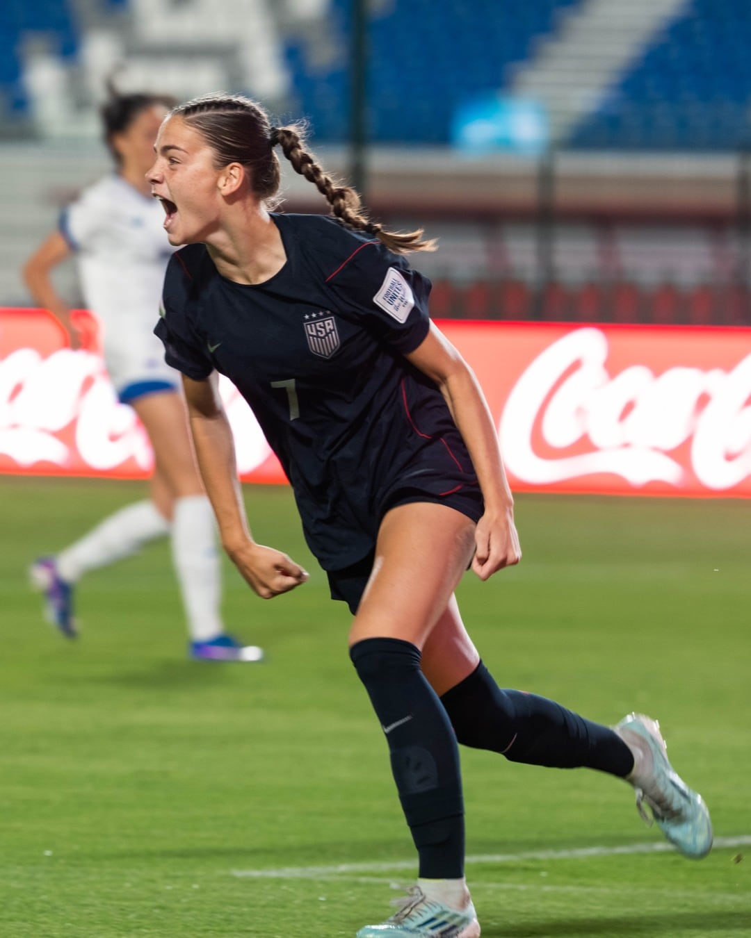 Madeline Dimaria se convirtió en la jugadora con más goles en un Mundial Femenino (@USYNT)