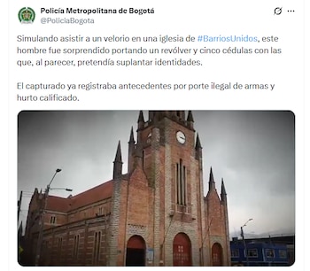 - crédito @PoliciaBogotá/X