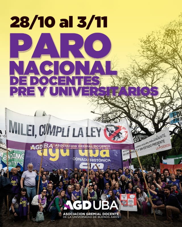 Los gremios de la UBA reclamaron recomposición salarial, presupuesto y el cumplimiento de la Ley de Financiamiento Universitario