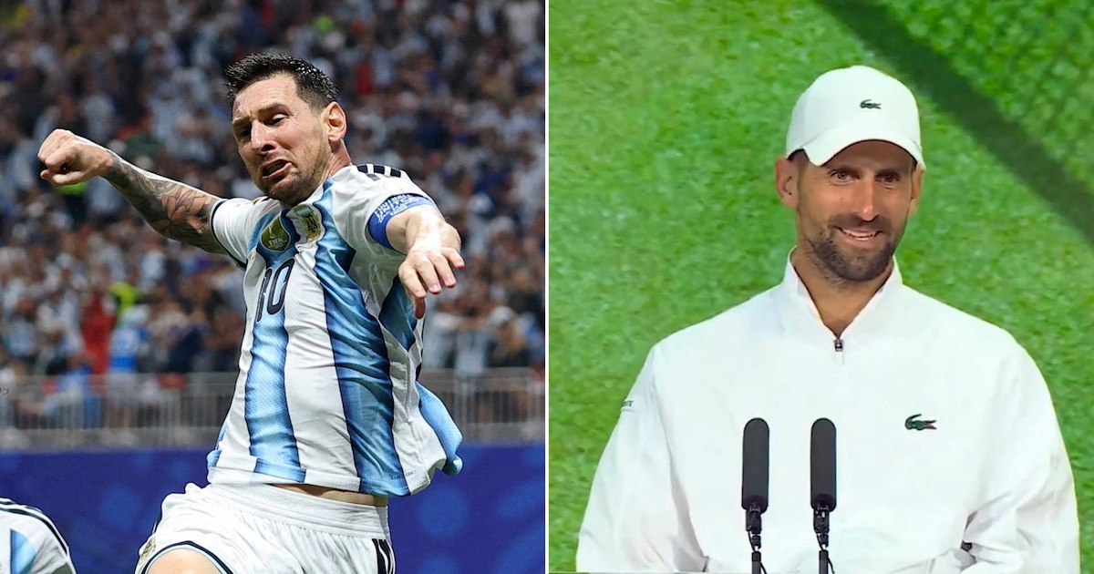 La ocurrencia de Djokovic cuando lo compararon con Messi tras su heroico triunfo que lo clasificó a las semifinales de Wimbledon - Infobae
