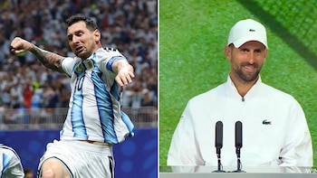 La ocurrencia de Djokovic cuando lo compararon con Messi tras su heroico triunfo que lo clasificó a las semifinales de Wimbledon