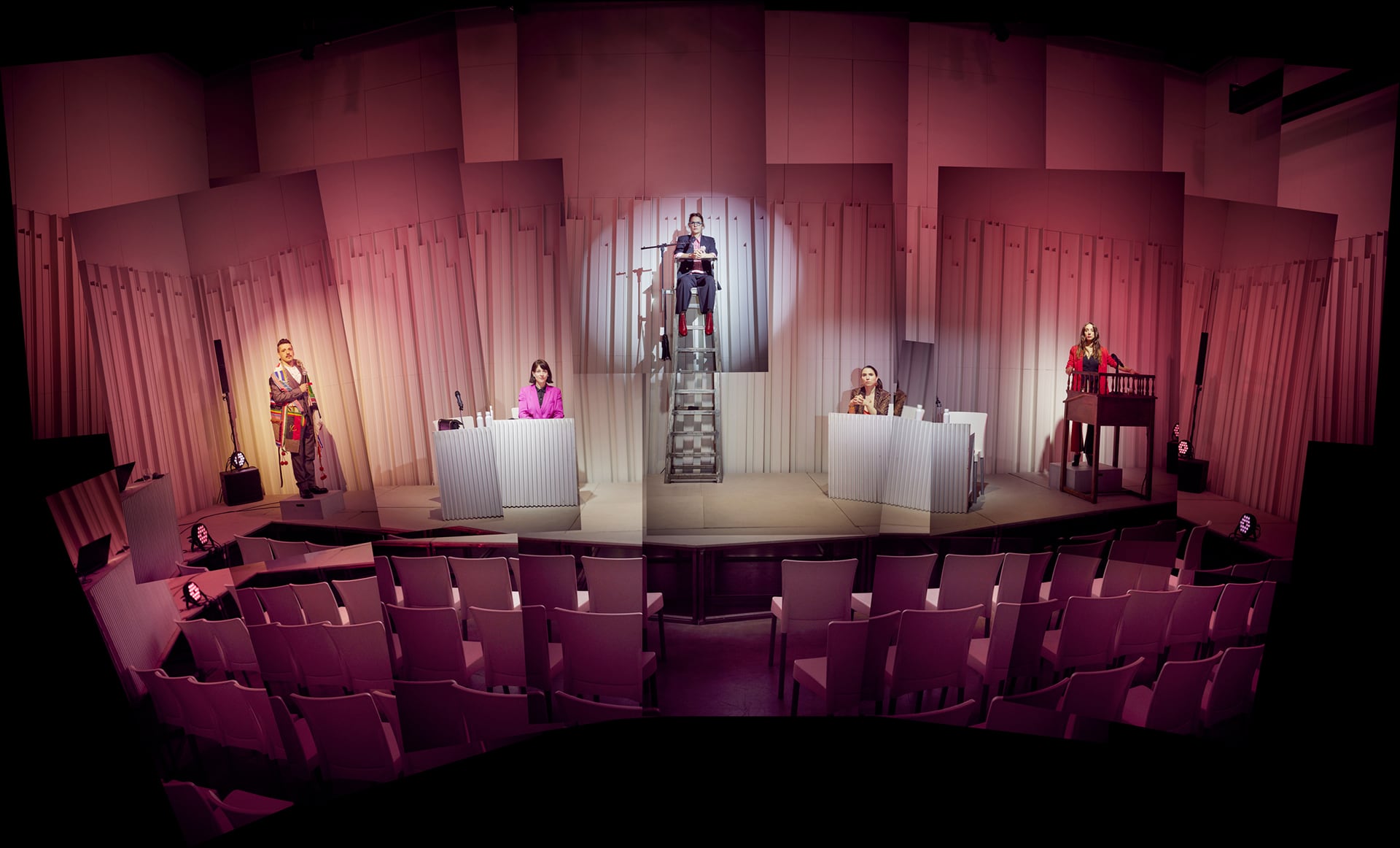 El work in progress de la obra 'Parlamento' del grupo teatral Piel de Lava fue otra marca distintiva de Arthaus