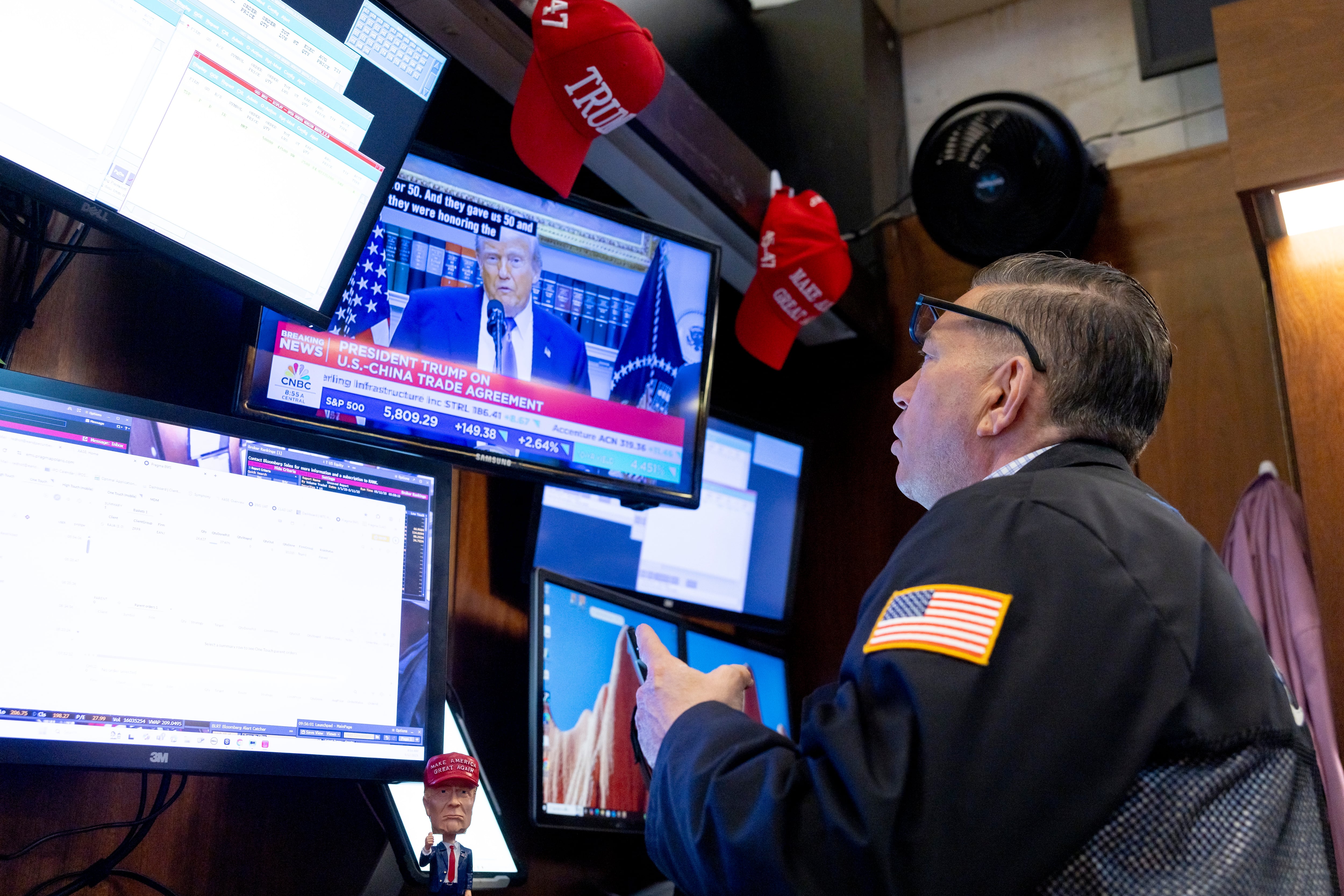 La economía estadounidense está en pleno auge (EFE/EPA/JUSTIN LANE)