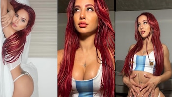 Flor Vigna se suma a Only Fans y lanza una sesión inspirada en la Selección Argentina