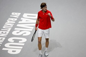 El tenista ruso Andrey Rublev