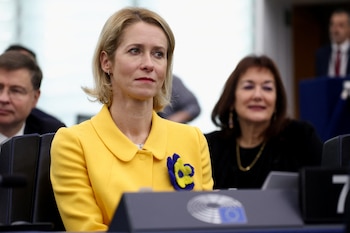 La vicepresidenta designada de la Comisión Europea y alta representante designada para Asuntos Exteriores y Política de Seguridad, Kaja Kallas (REUTERS/Yves Herman)