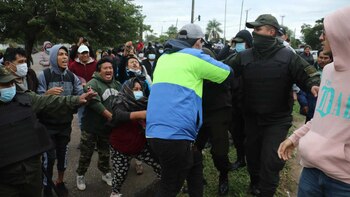 La Policía buscó dispersar los