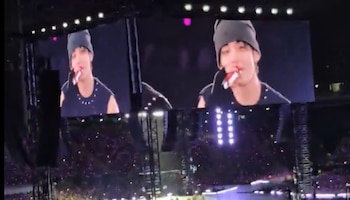 Taehyung y su inesperada reacción a ARMY en Lima: “Tienen una energía increíble”. Captura: X.