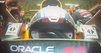 Checo Pérez desbordó en llanto