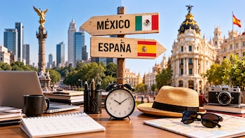 México y España tienen diferencias en sus leyes laborales, desde las horas de trabajo y los días de descanso semanal hasta el periodo mínimo de vacaciones pagadas