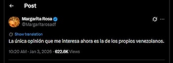 Margarita Rosa de Francisco ha