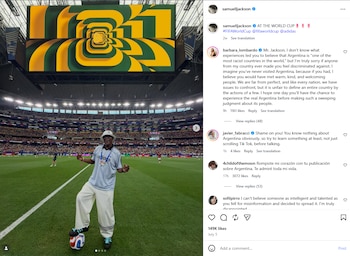 Bárbara Lombardo respondió a Samuel L. Jackson en inglés y cuestionó que definiera a la Argentina como un país racista por las acciones de unos pocos