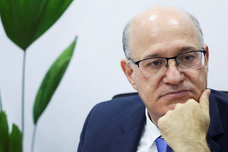 Fotos: O Presidente do Inter -Adomricano, Ilaldfajn, Ilaldfajn, no Rio de Janeiro, Brasil, participou de uma conferência de imprensa antes do G20, no Rio de Janeiro, Brasil. 16 de novembro de 2024. Reuters / Aline Massuca