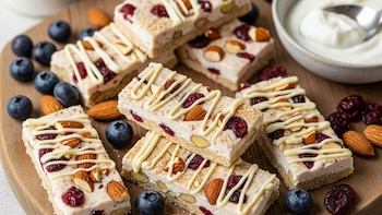 Barritas de yogur griego proteicas: la receta saludable que conquista desayunos y colaciones