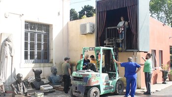 La estatua de Luis Alberto