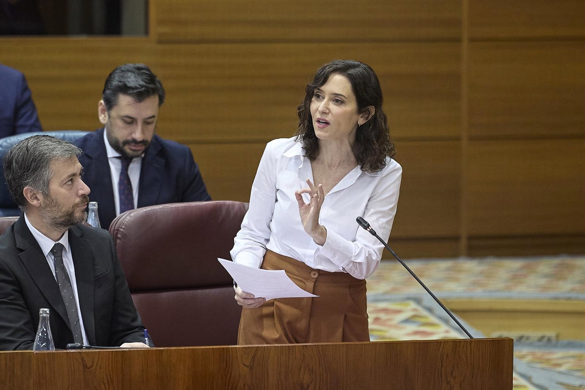 Imagen de archivo de Isabel Díaz Ayuso en la Asamblea de Madrid. (Europa Press)