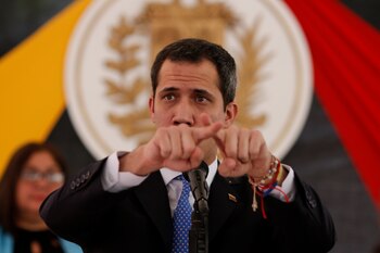El presidente encargado de Venezuela, Juan Guaidó (REUTERS/Manaure Quintero)