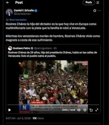 Daniel Briceño se fue en