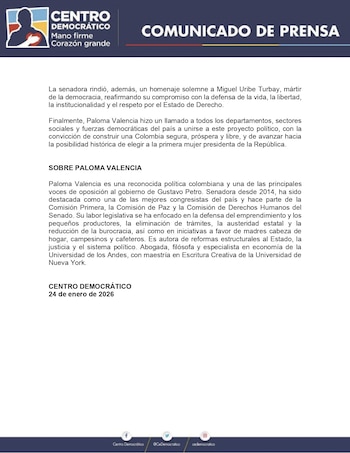 La congresista habló sobre su